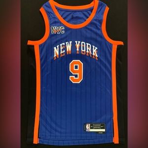 NWT Nike RJ Barrett New York Knicks #9 Blue City Swingman Jersey 40 Men’s Small